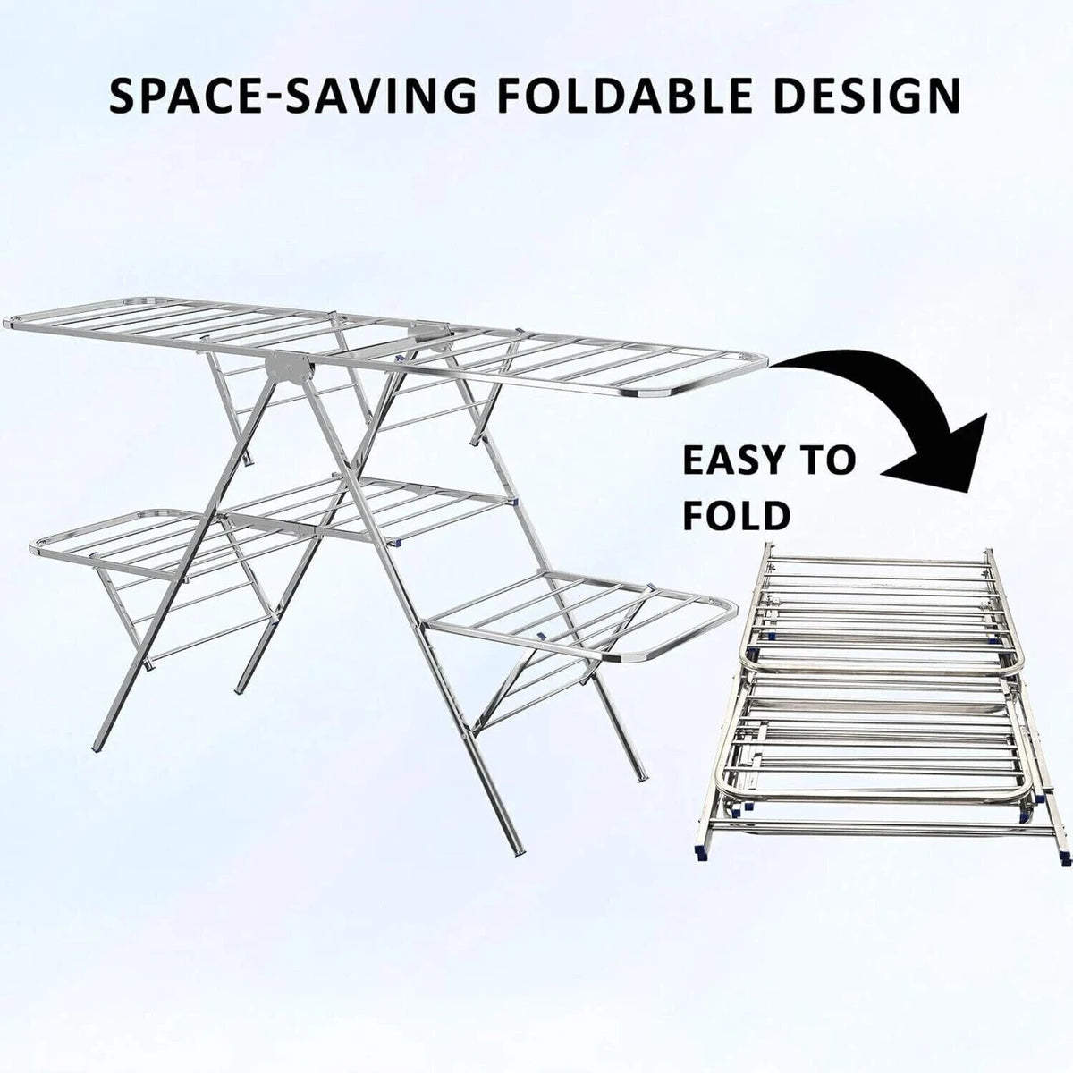 Butterfly Cloth Drying Stand 2 Layer