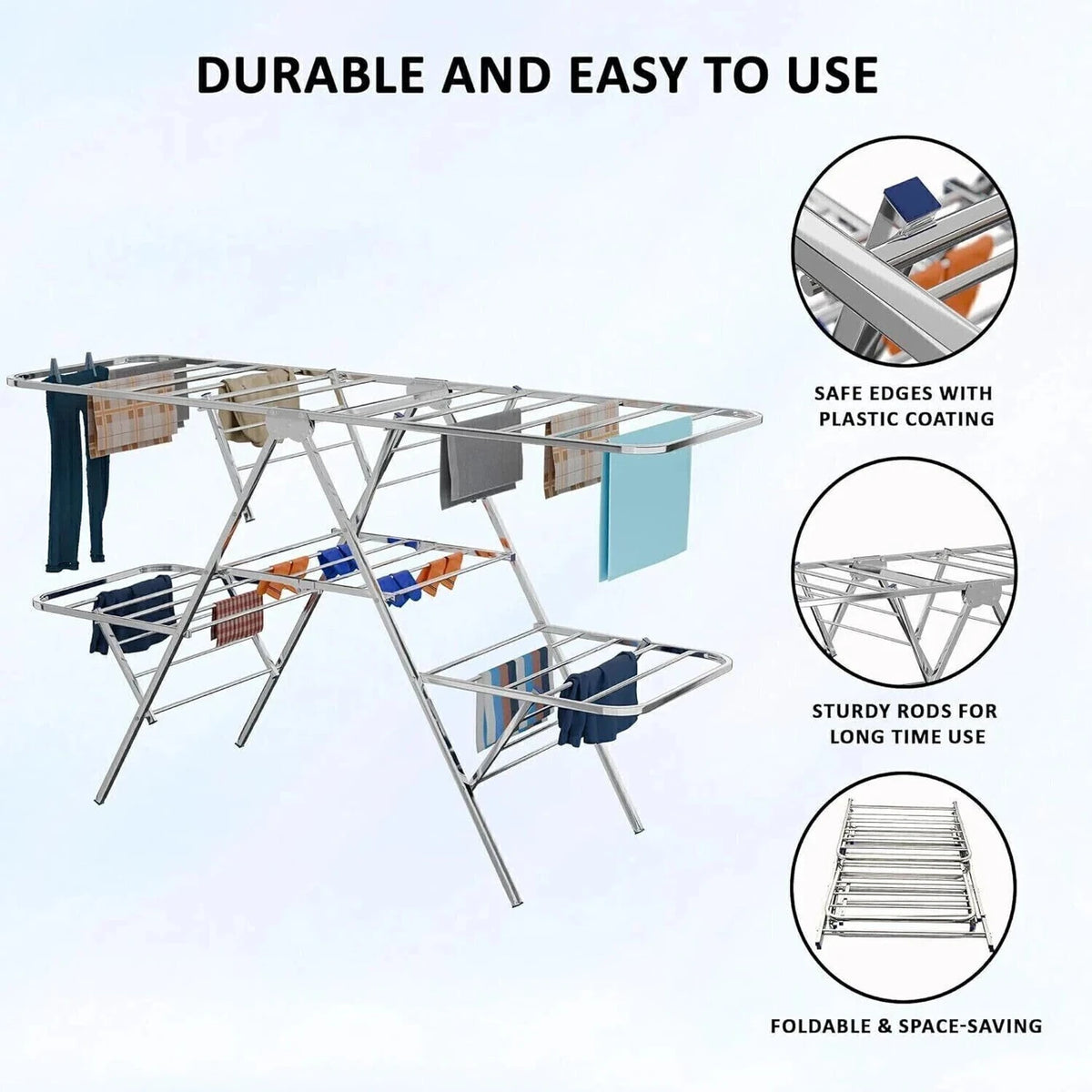 Butterfly Cloth Drying Stand 2 Layer